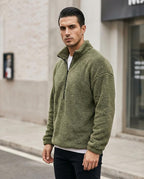 Zumieze - Lesil | Fleece Quarter-Zip Sweater Men