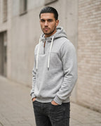 Zumieze - Rimor | Half-Zip Fleece-Lined Hoodie Men
