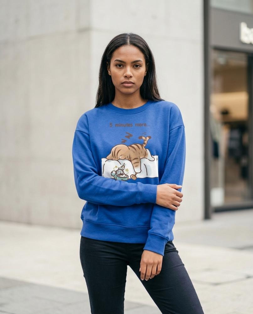 Zumieze - Rasan | Printed Loose-Fit Sweatshirt Women