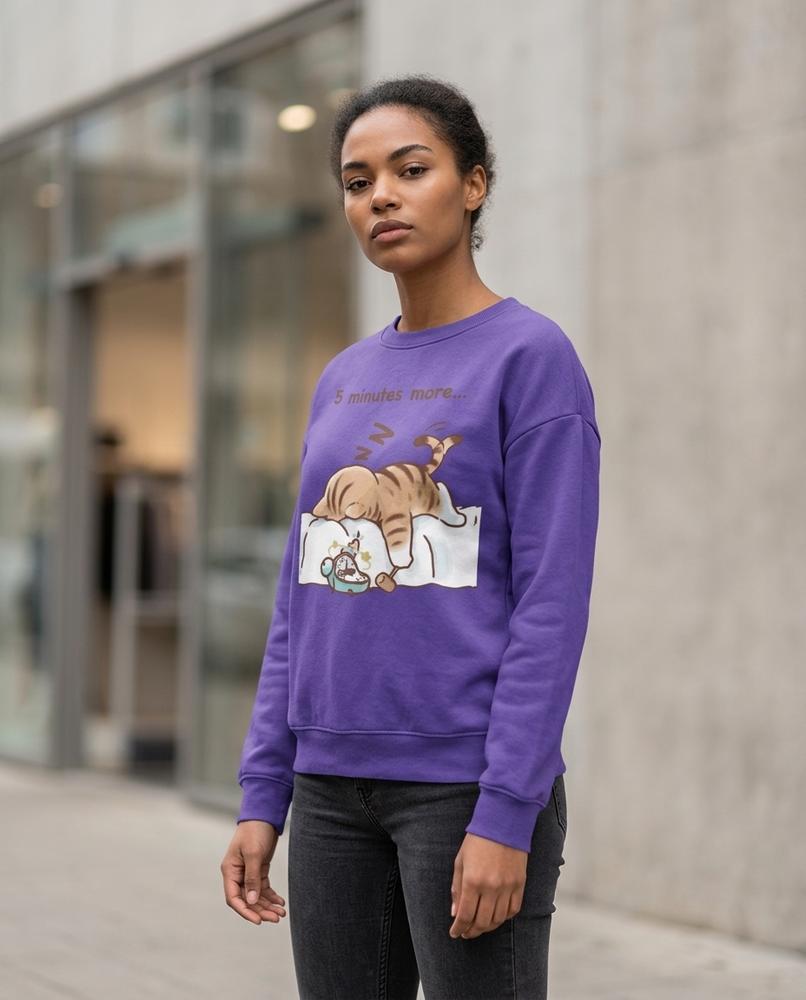 Zumieze - Rasan | Printed Loose-Fit Sweatshirt Women