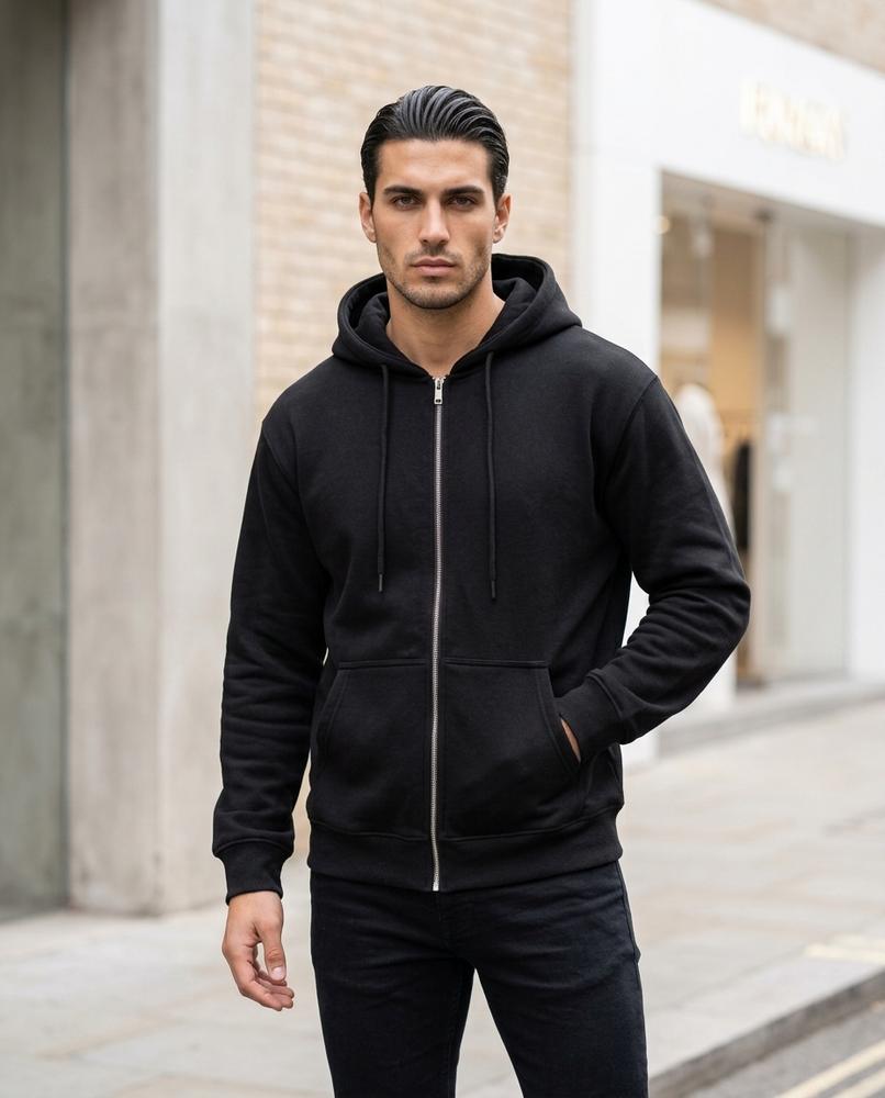 Zumieze - Tidan | Zip-Up Hooded Hoodie Men