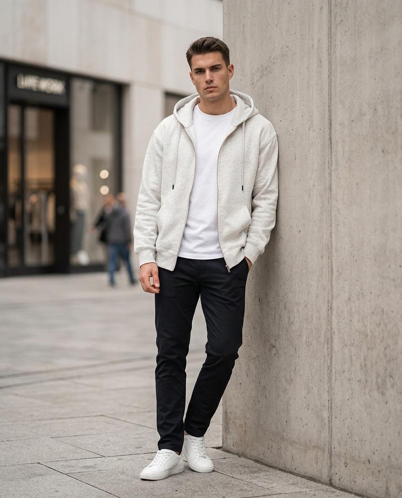 Zumieze - Tidan | Zip-Up Hooded Hoodie Men