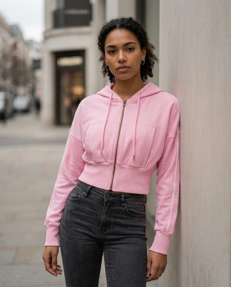 Zumieze - Tasin | Cropped Zip-Up Hoodie Women