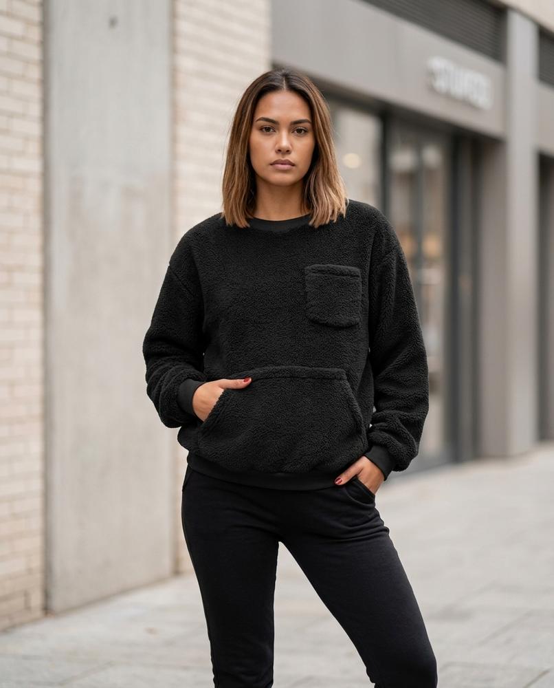Zumieze - Artal | Sherpa Pocketed Sweatshirt Women