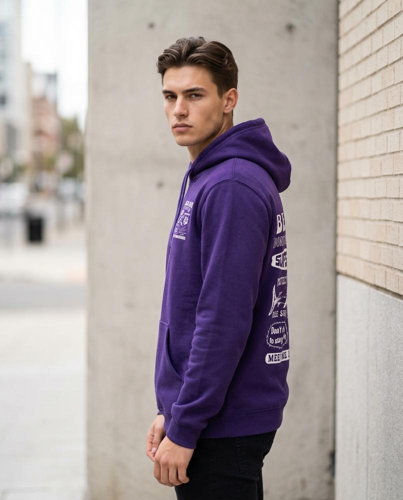 Zumieze - Arlom | Fleece-Lined Printed Hoodie Men