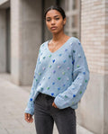 Zumieze - Sehal | Embroidered V-Neck Sweater Women