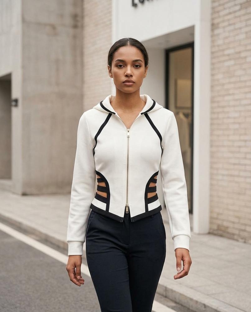 Zumieze - Tasil | Zip-Up Cut-Out Jacket Women