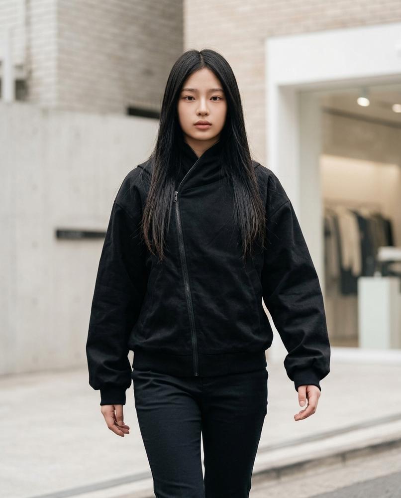 Zumieze - Rasil | Asymmetrical-Zip Hooded Jacket Women