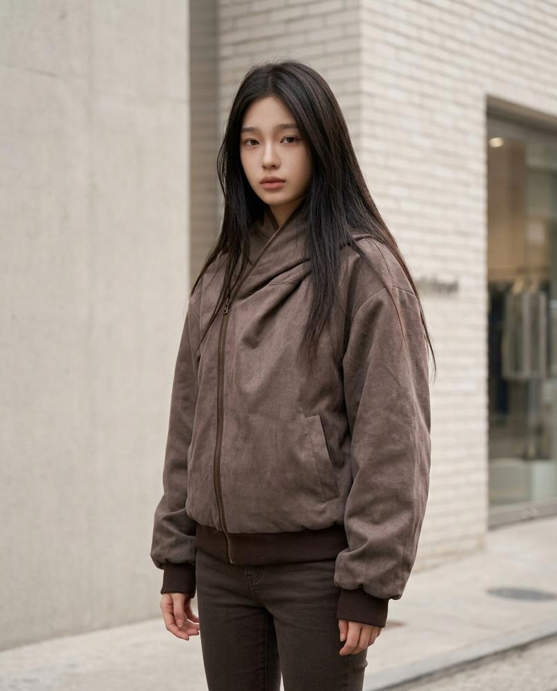 Zumieze - Rasil | Asymmetrical-Zip Hooded Jacket Women