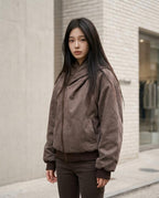 Zumieze - Rasil | Asymmetrical-Zip Hooded Jacket Women