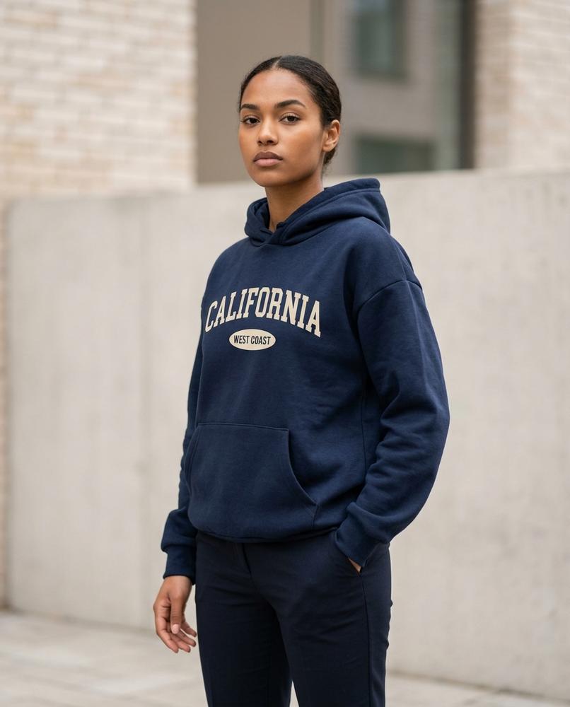 Zumieze - Coron | Printed Relaxed-Fit Hoodie Unisex