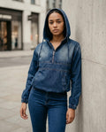Zumieze - Larel | Denim Half-Zip Jacket Women