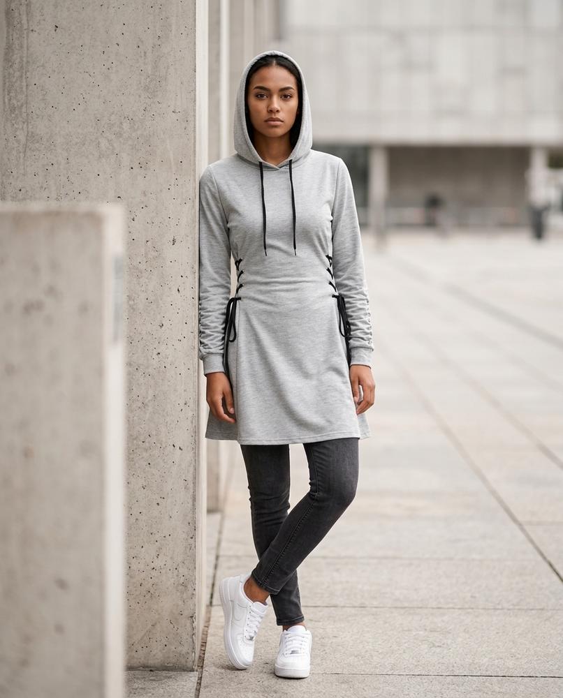 Zumieze - Zezan | Lace-Up Hooded Tunic Women