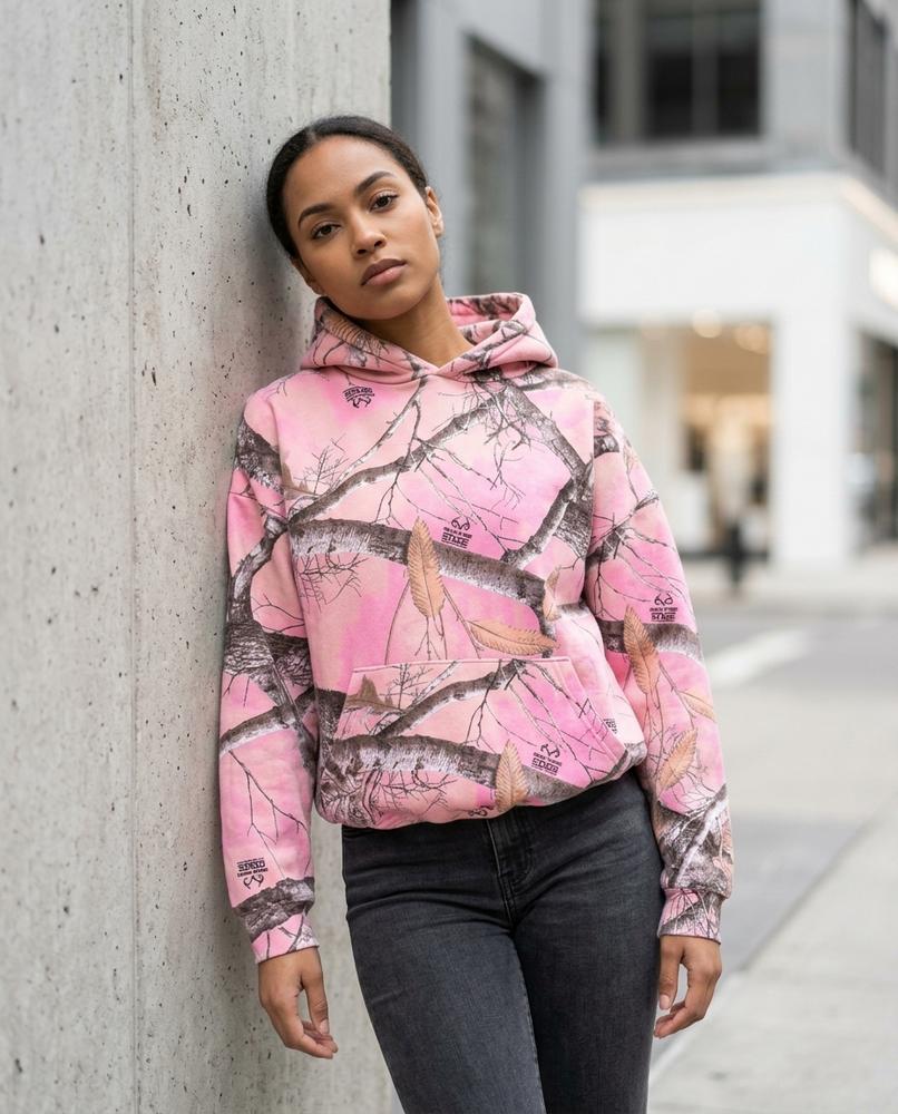 Zumieze - Lolor | Pink Camouflage Hoodie Unisex