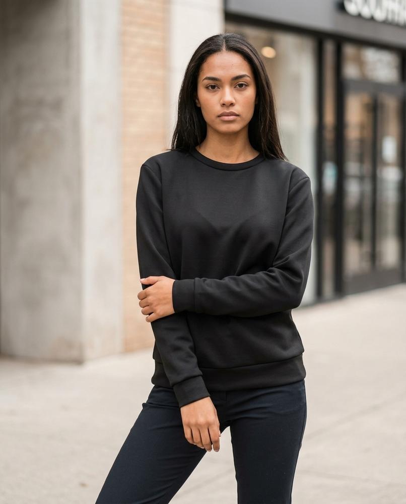 Zumieze - Rodar | Crew-Neck Solid-Color Sweatshirt Women