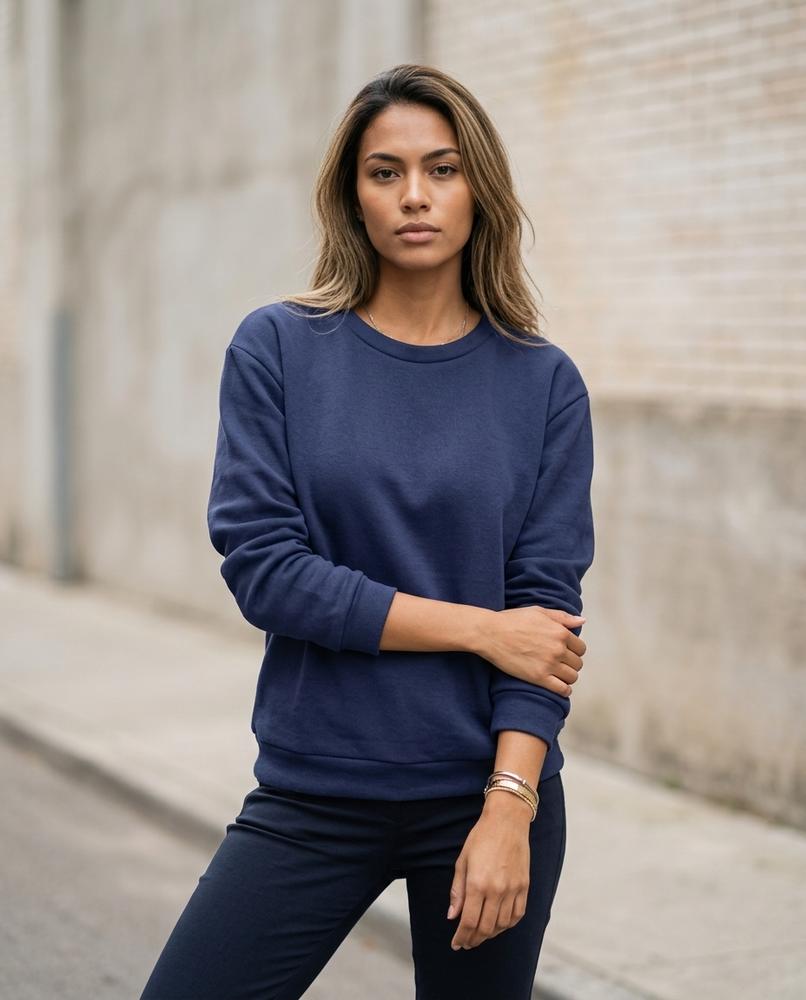 Zumieze - Rodar | Crew-Neck Solid-Color Sweatshirt Women