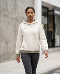 Zumieze - Tasan | Distressed Leopard-Trim Hoodie Women