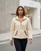 Zumieze - Semar | Textured Half-Zip Sweater Women