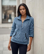 Zumieze - Semar | Textured Half-Zip Sweater Women