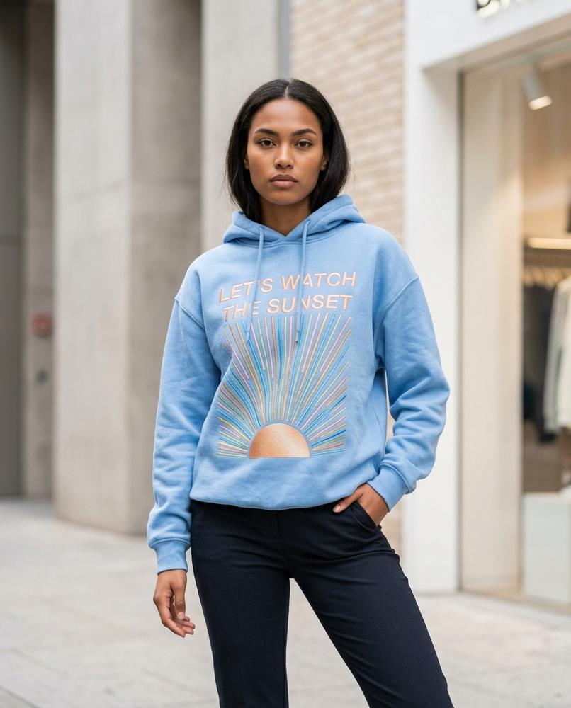 Zumieze - Malar | Printed Relaxed-Fit Hoodie Women