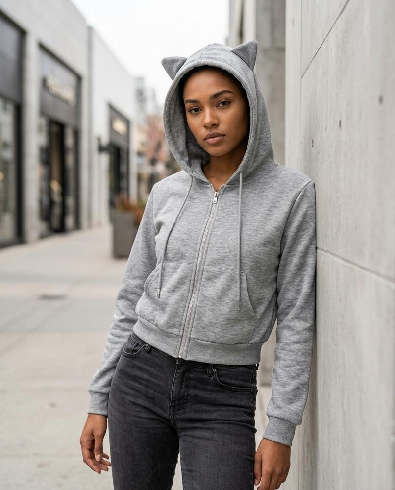 Zumieze - Camar | Zip-Up Cropped Hoodie Women