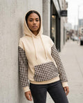Zumieze - Sadan | Patterned Two-Tone Hoodie Women