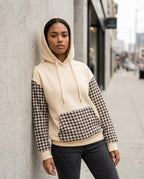 Zumieze - Sadan | Patterned Two-Tone Hoodie Women