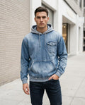 Zumieze - Norel | Washed Two-Tone Hoodie Men