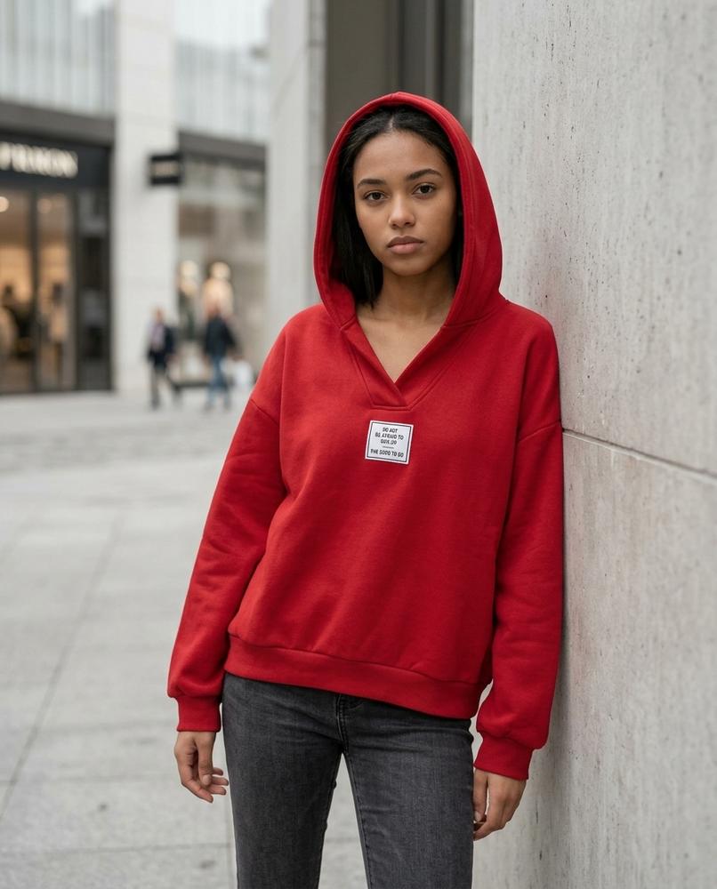 Zumieze - Dalom | Quarter-Zip Relaxed Fit Hoodie Women
