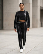 Zumieze - Eldan | Cropped Contrast-Stitched Suit Women