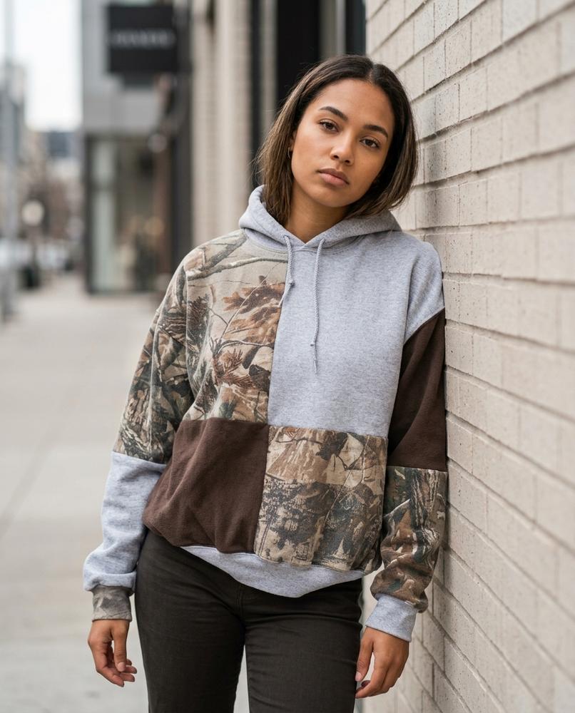 Zumieze - Virev | Patchwork Color-Blocked Hoodie Unisex