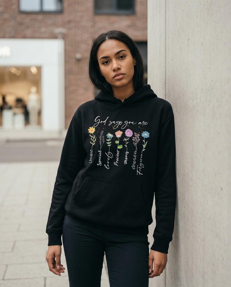 Zumieze - Taren | Printed Fleece-Lined Hoodie Women