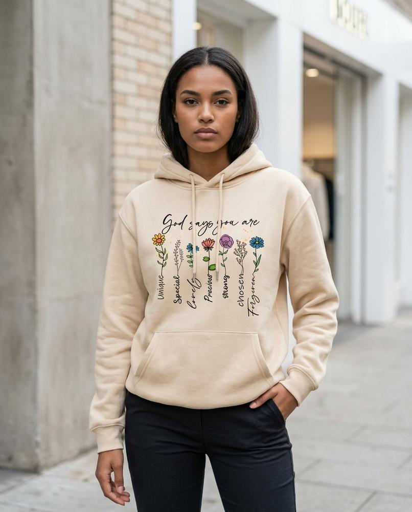 Zumieze - Taren | Printed Fleece-Lined Hoodie Women