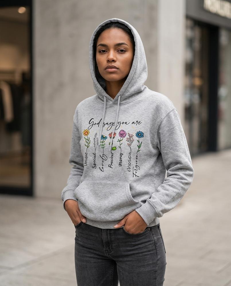 Zumieze - Taren | Printed Fleece-Lined Hoodie Women