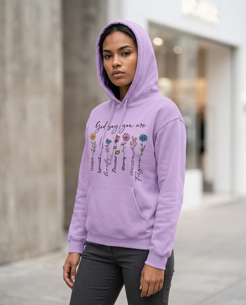Zumieze - Taren | Printed Fleece-Lined Hoodie Women