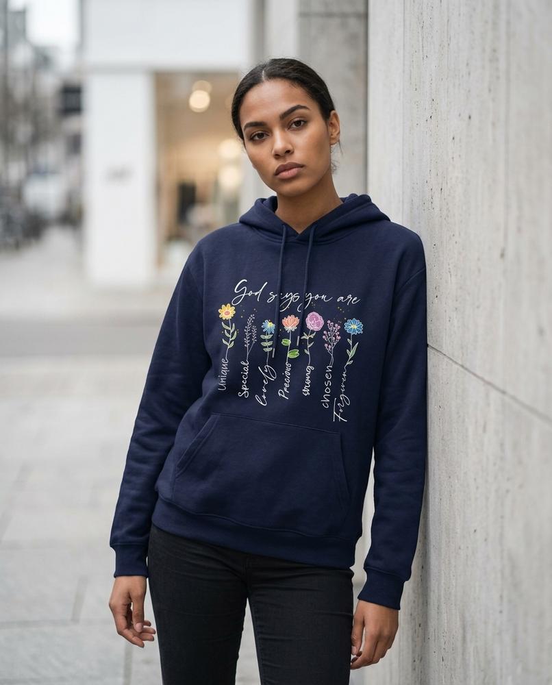 Zumieze - Taren | Printed Fleece-Lined Hoodie Women