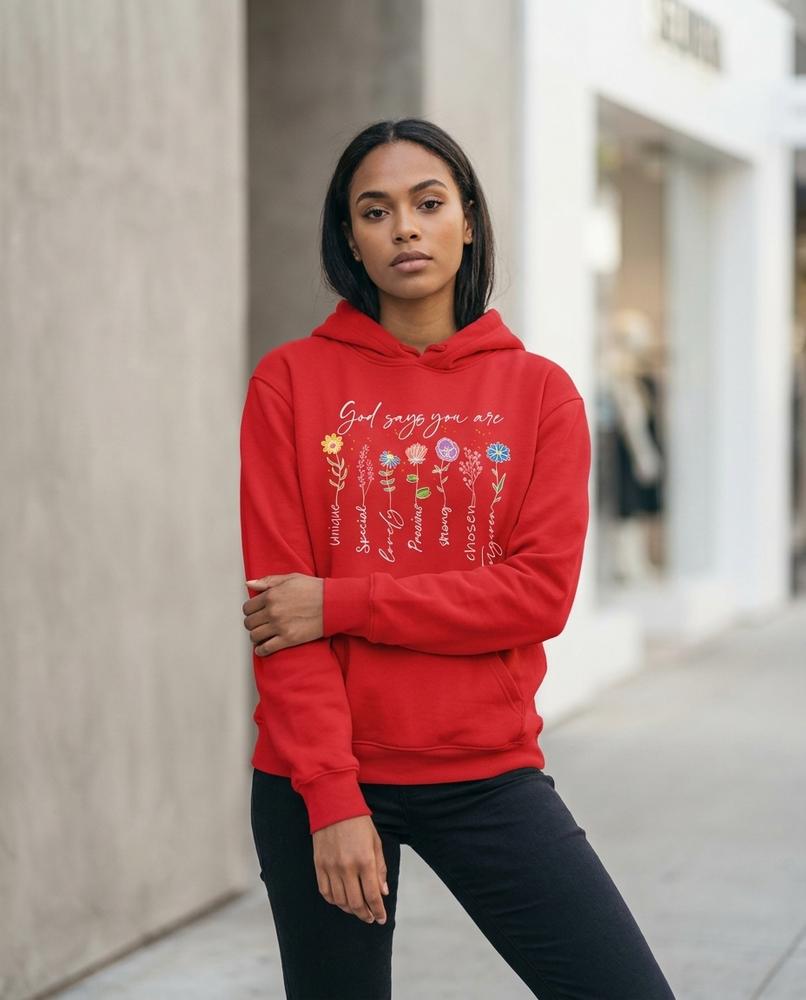 Zumieze - Taren | Printed Fleece-Lined Hoodie Women