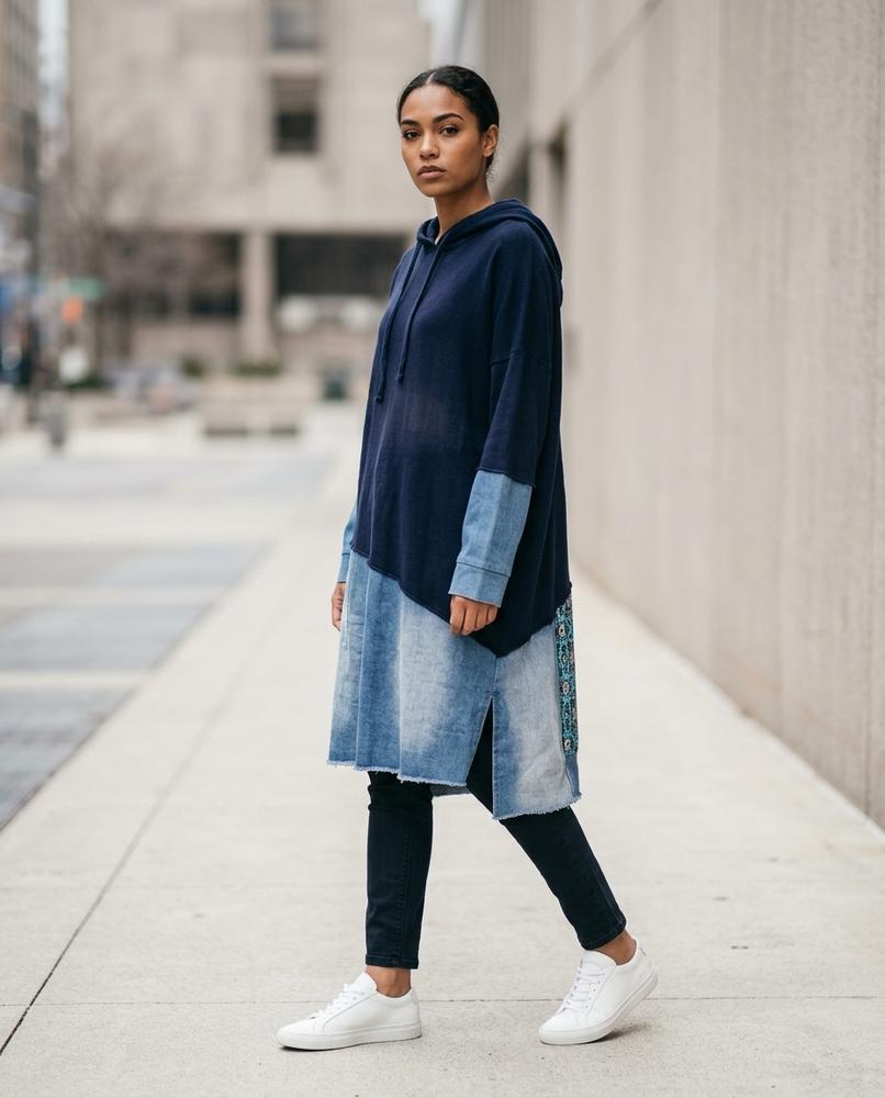 Zumieze - Nimer | Asymmetrical Hooded Tunic Women