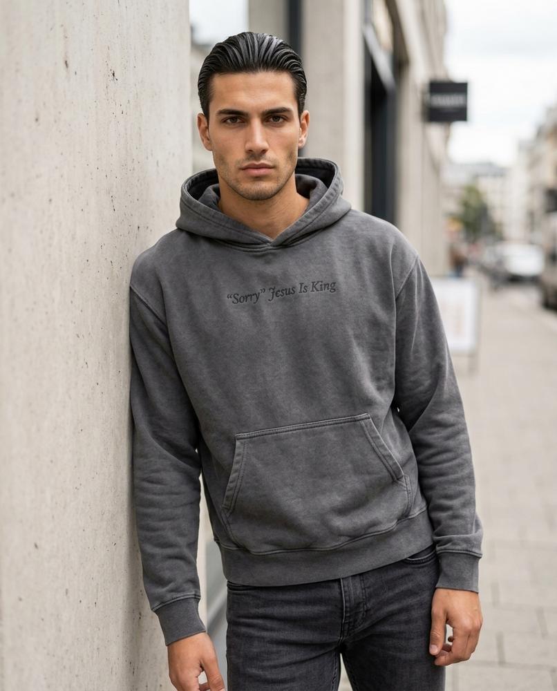 Zumieze - Rovar | Washed Embroidered Hoodie Men