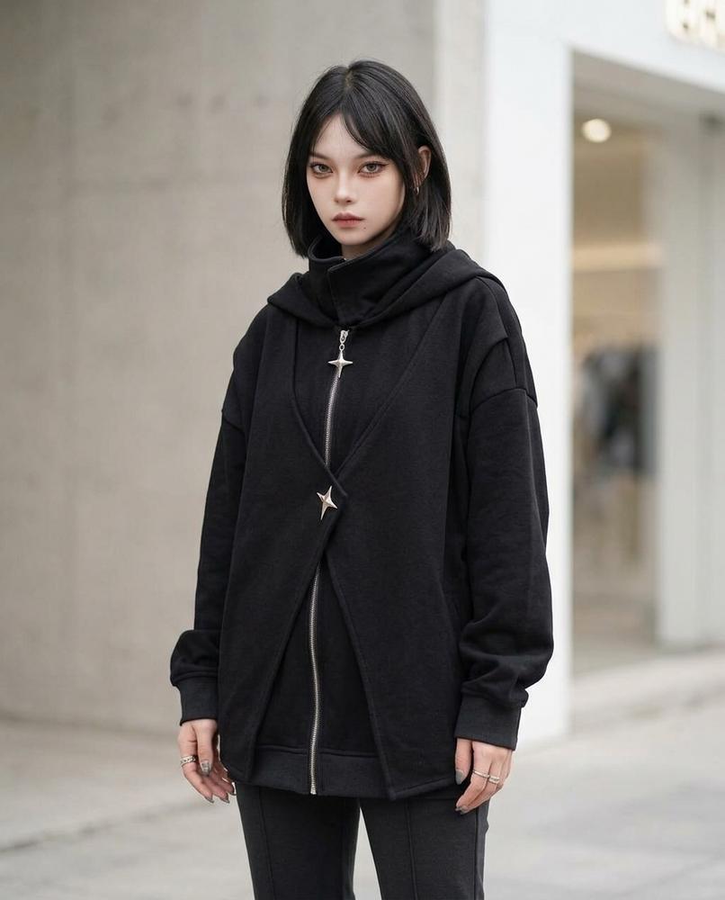 Zumieze - Mamor | Asymmetric Oversized Hoodie Unisex