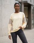 Zumieze - Varan | Paneled Striped Sweatshirt Women