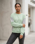Zumieze - Varan | Paneled Striped Sweatshirt Women