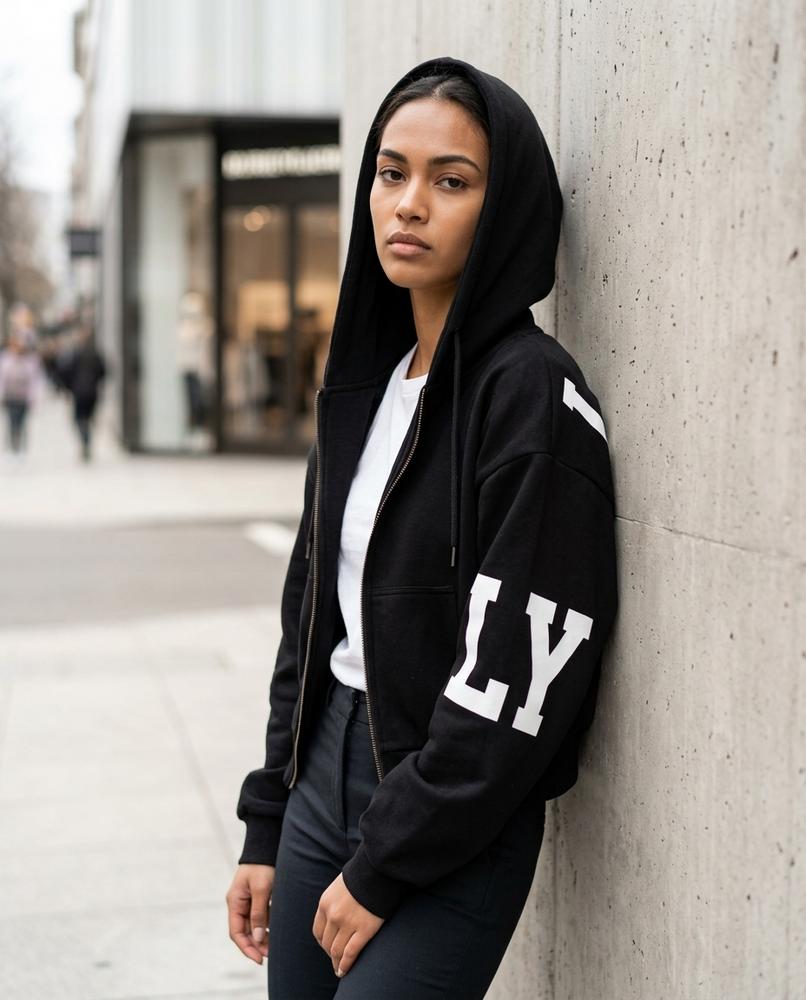 Zumieze - Caver | Zip-Up Printed Hoodie Women
