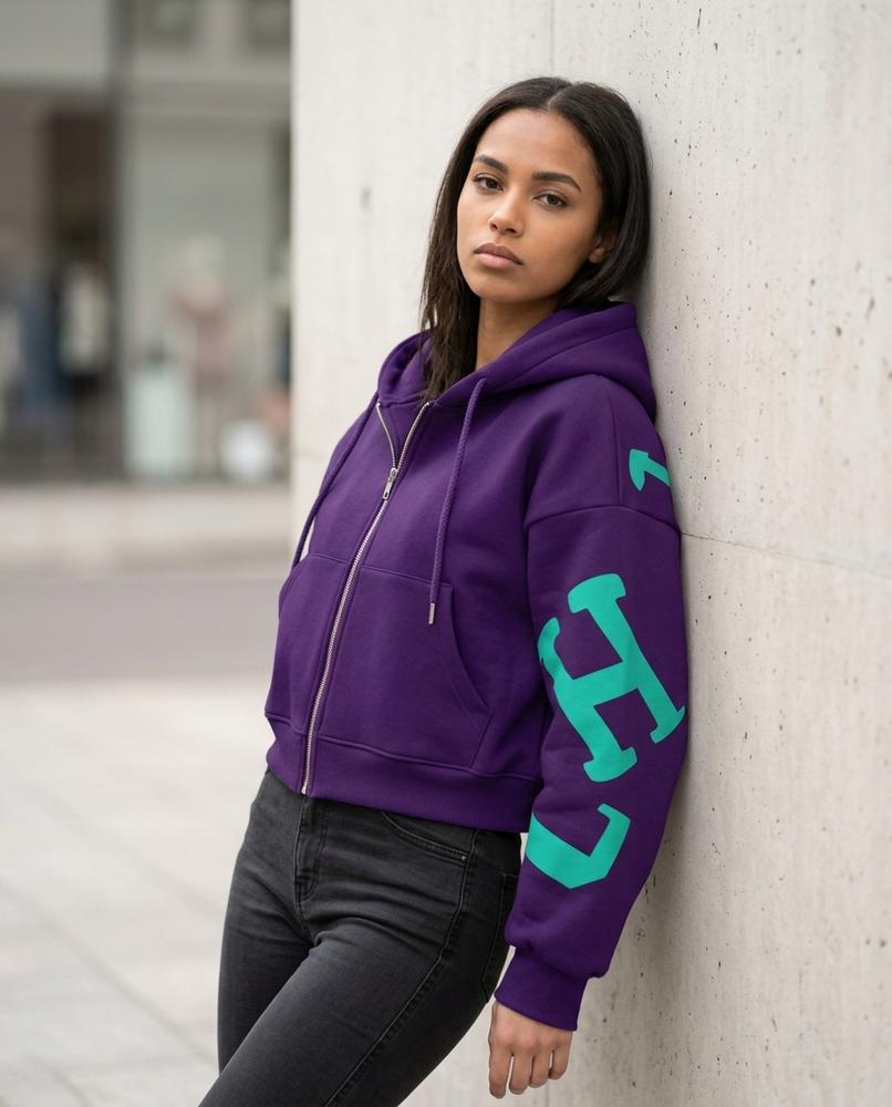Zumieze - Caver | Zip-Up Printed Hoodie Women