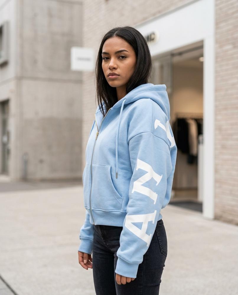 Zumieze - Caver | Zip-Up Printed Hoodie Women