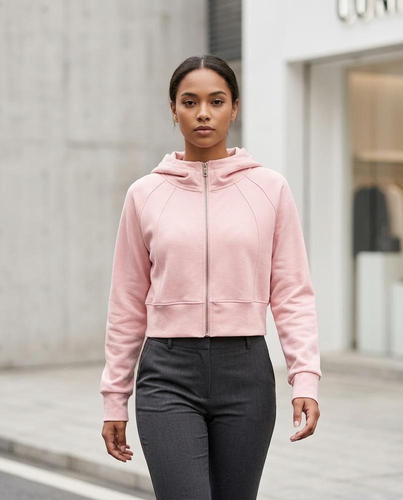 Zumieze - Notir | Zip-Up Cropped Hoodie Women