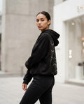 Zumieze - Zeken | Lace-Paneled Relaxed Fit Hoodie Women