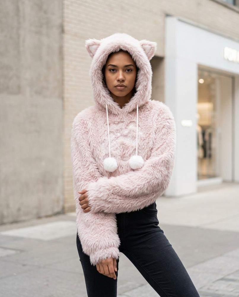 Zumieze - Kevel | Plush Cropped Hoodie Women