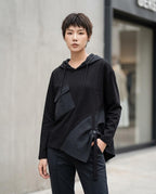 Zumieze - Nisin | Asymmetrical Textured Hoodie Women
