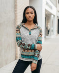 Zumieze - Nemor | Heathered Patterned Hoodie Women